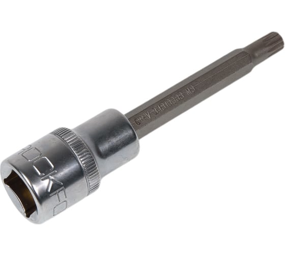 Головка-бита SPLINE 12-лучевая (M8; 1/2"; L-100 мм) ROCKFORCE RF-34810008