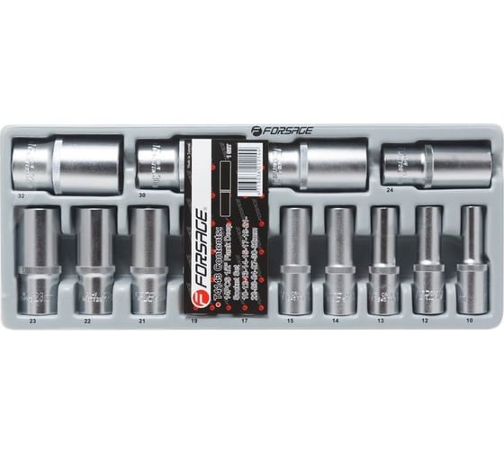 Набор головок глубоких 14 шт Forsage F-T4143