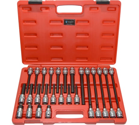 Набор головок-битов AIST HEX (шестигранных) H5-H19 1/2" 30 предметов / 406830H 00-00010442