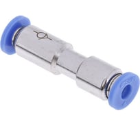 Фитинг цанговый прямой соединительный с клапаном для трубок с наружным диаметром 12 мм SHPI CVPU 12