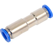 Фитинг цанговый прямой соединительный с клапаном для трубок с наружным диаметром 8 мм SHPI CVPU 08
