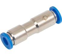 Фитинг цанговый прямой соединительный с клапаном для трубок с наружным диаметром 6 мм SHPI CVPU 06