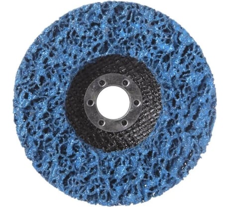Диск коралловый зачистной 125 мм (синий) 5 шт, P46 для снятия ржавчины, краски на УШМ Vitatools C-125-P46-BL-5