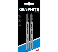 Полотно (2 шт; 10TPI; хвостовик T) для электролобзика GRAPHITE 57H760