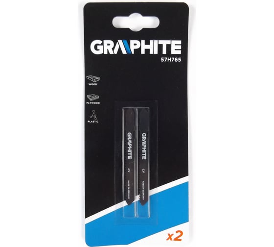 Полотно (2 шт; 12TPI; хвостовик T) для электролобзика GRAPHITE 57H765