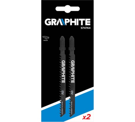 Полотно (2 шт; 8TPI; хвостовик T) для электролобзика GRAPHITE 57H764