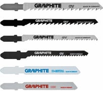 Полотна (6 шт; хвостовик T) для электролобзика GRAPHITE 57H754