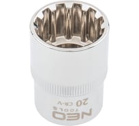 Головка сменная Spline (20 мм; 1/2") NEO Tools 08-592