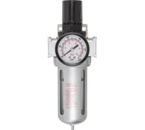 Фильтр влагоотделитель c индикатором давления 1/2" для пневмосистемы ROCKFORCE RF-AFR804(47076)