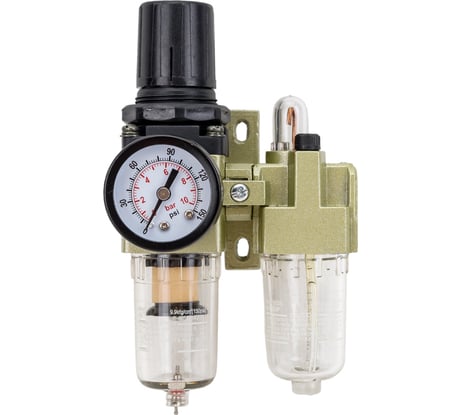 Блок подготовки воздуха мини 1/4" для пневмосистемы ROCKFORCE RF-AC2010-02