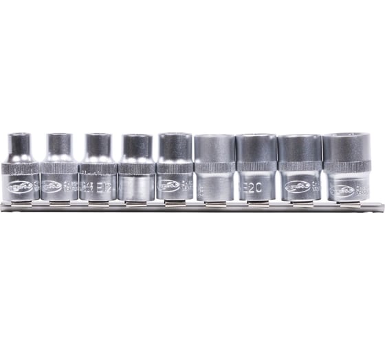 Набор торцевых головок TORX (E10-E24; 1/2"; 9 шт.) АвтоDело 39869 16271