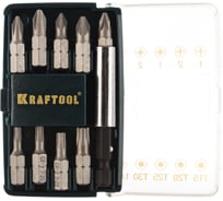 Набор бит с магнитным адаптером Kraftool 26130-H10