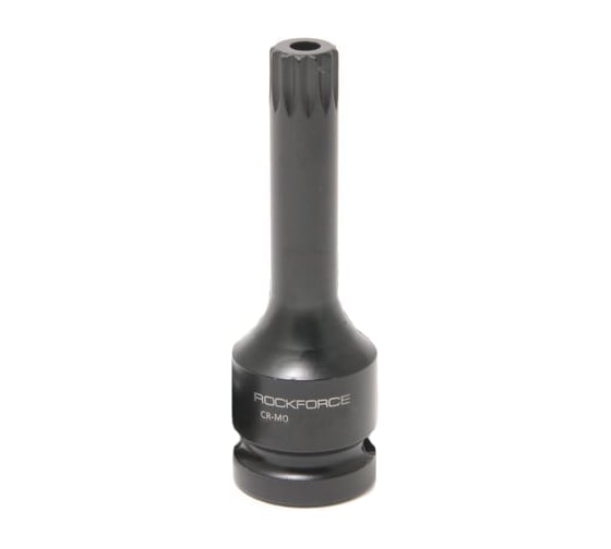 Головка-бита SPLINE глубокая ударная с отверстием (M12; 1/2") ROCKFORCE RF-24807812T 1