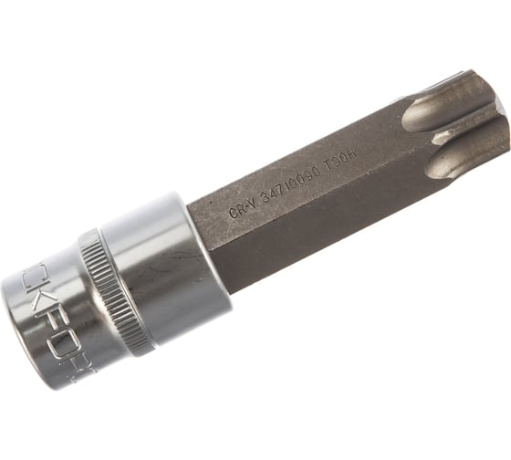 Головка-бита TORX с отверстием (T90; 1/2"; L-100 мм) ROCKFORCE RF-34710090
