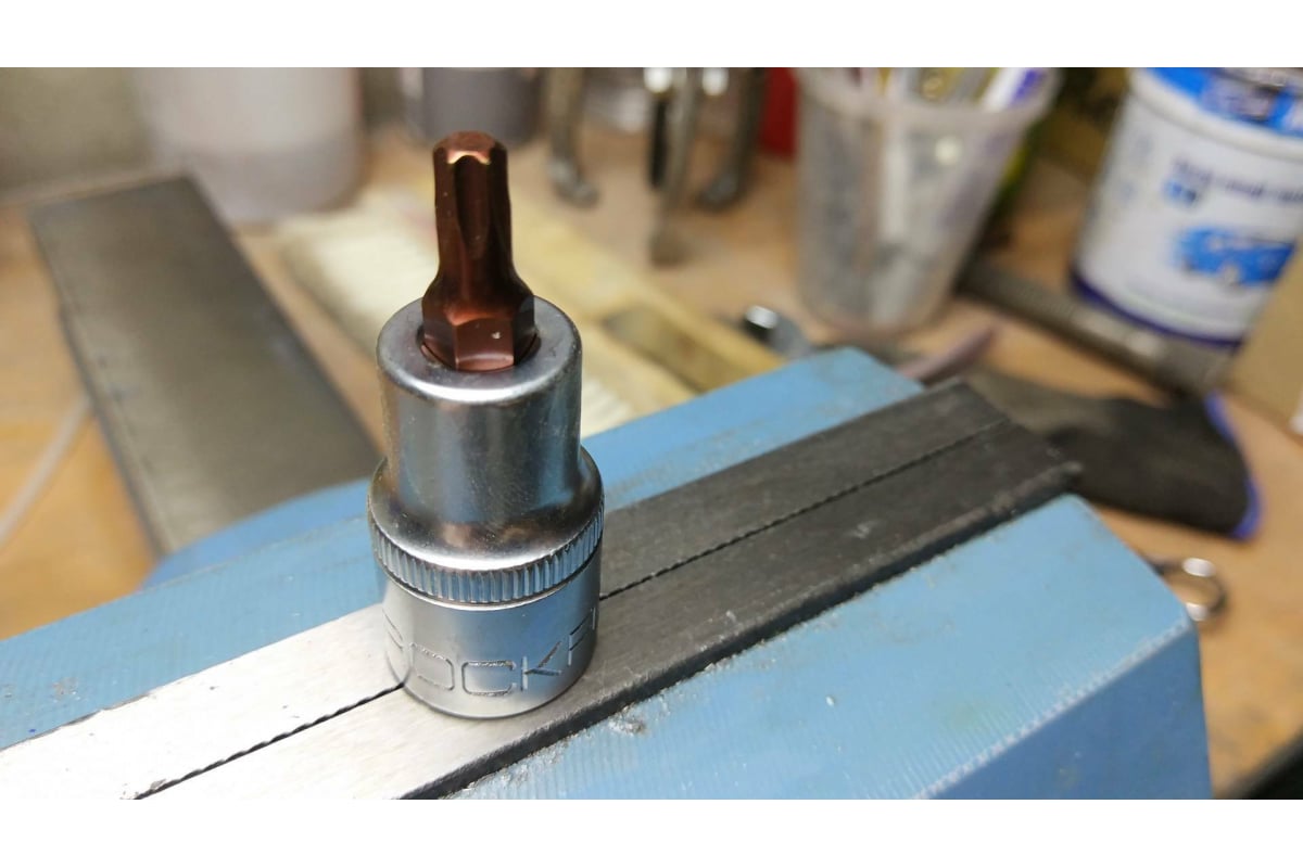 Головка-бита TORX Premium (T30; 1/2"; L-55 мм) ROCKFORCE RF-34605530PR ...