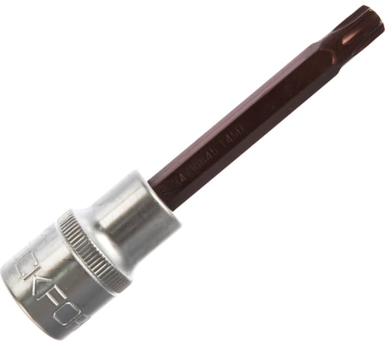 Головка-бита TORX Premium с отверстием (T45; 1/2"; L-100 мм) ROCKFORCE RF-34710045PR