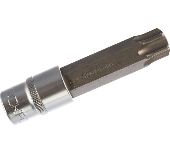 Головка-бита TORX с отверстием (T80; 1/2"; L-100 мм) ROCKFORCE RF-34710080 1