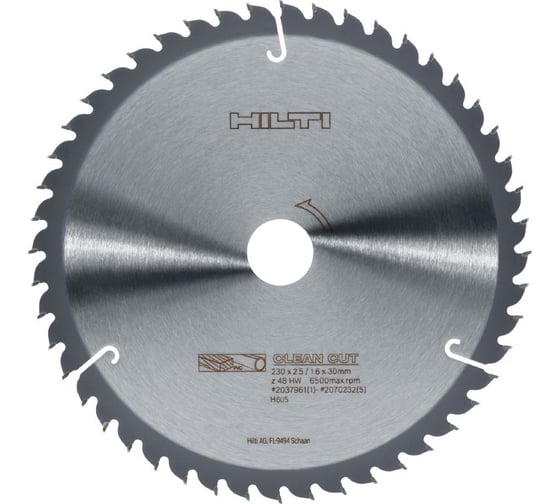 Диск SCB WS CC (230x30 мм; Z48) для циркулярной пилы Hilti 2037961 1