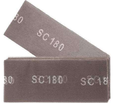 Сетка шлифовальная универсальная Р180, 115x280 мм, 10 шт ZOLDER ЭК000144935