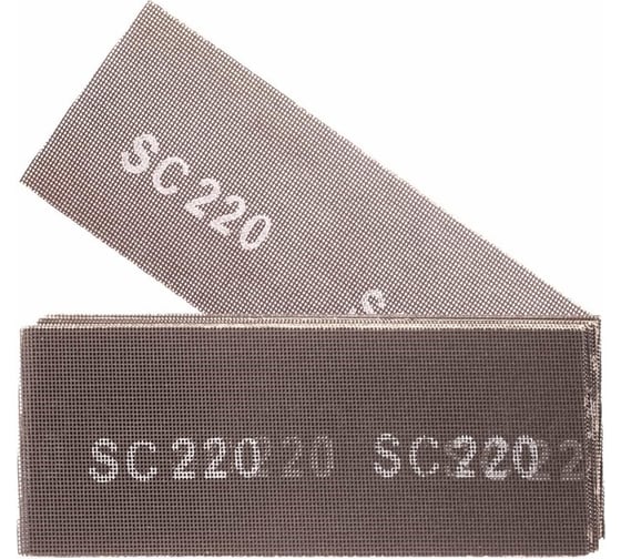 Сетка шлифовальная универсальная Р220, 115x280 мм, 10 шт ZOLDER ЭК000144936 1