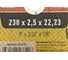 Круг отрезной по металлу 230x2.5x22.23 мм ZOLDER ЭК000143431 3