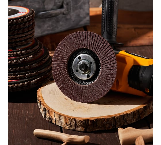 Круг лепестковый торцевой P24, 125x22.2 мм KRANZ KR-90-0010