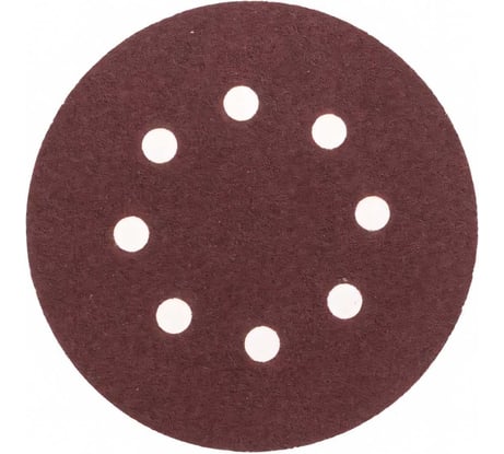 Диск абразивный на ворсовой основе, на липучке, перфорированный P40, 125 мм, 10 шт KRANZ KR-91-1164