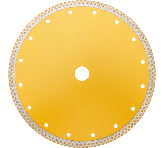 Диск алмазный отрезной сплошной 230x22.2x10 мм, сухой/мокрый рез KRANZ KR-90-0118