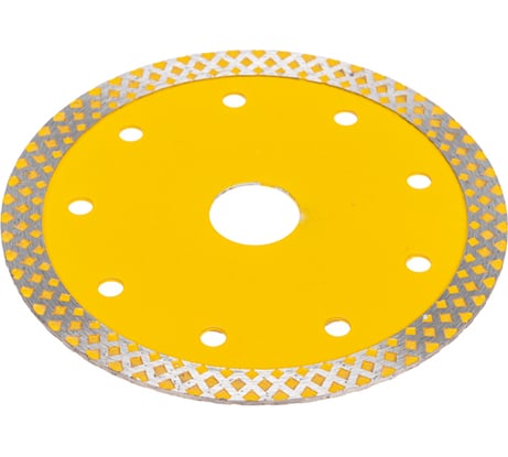 Диск алмазный отрезной сплошной 125x22.2x10 мм, сухой/мокрый рез KRANZ KR-90-0116