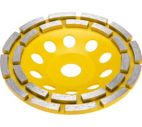 Чашка алмазная шлифовальная, двухрядная 150x22.2 мм KRANZ KR-90-0252