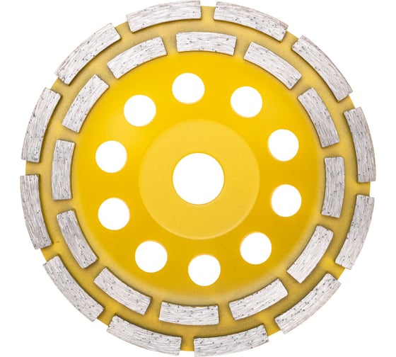 Чашка алмазная шлифовальная, двухрядная 150x22.2 мм KRANZ KR-90-0252