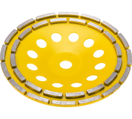 Чашка алмазная шлифовальная, двухрядная 230x22.2 мм KRANZ KR-90-0254