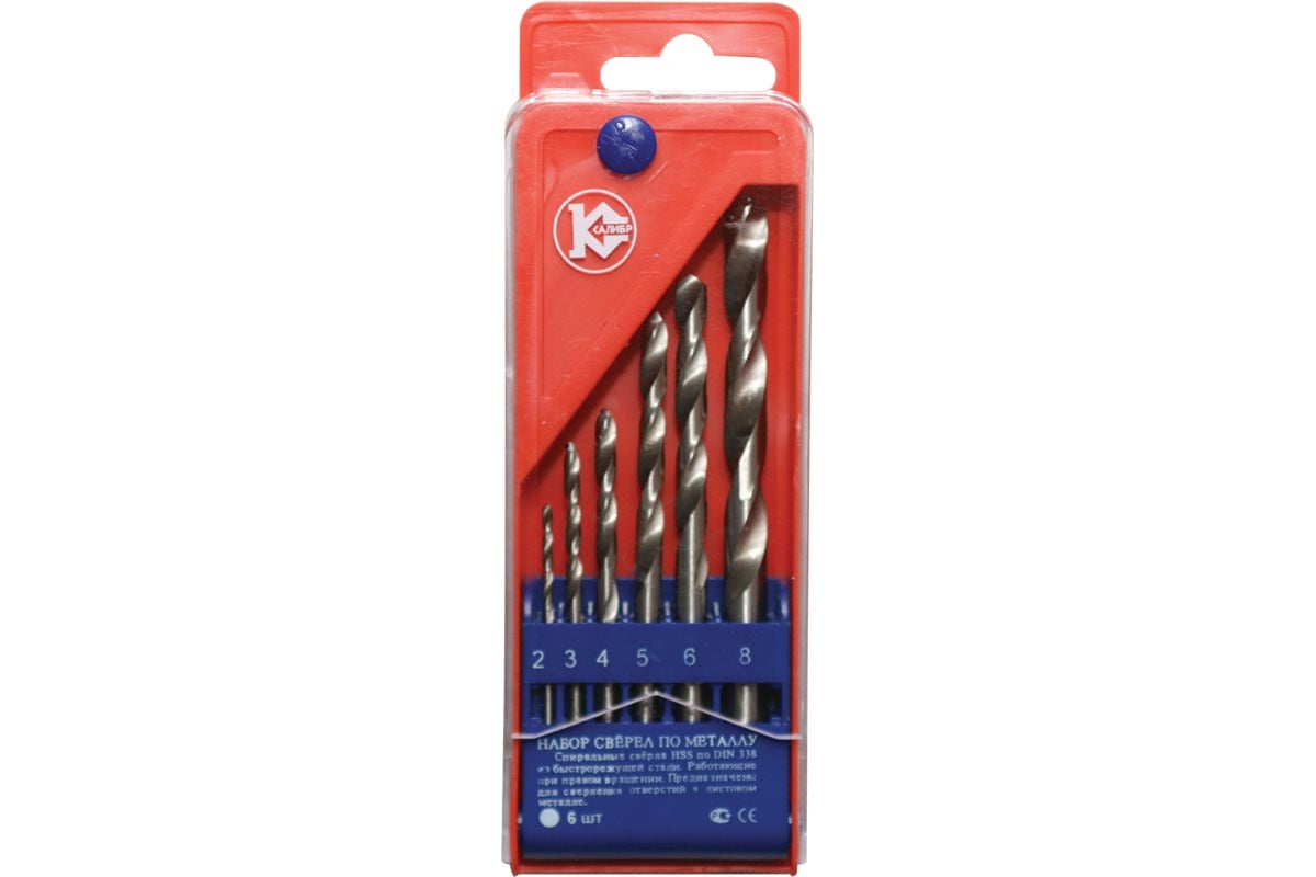 Набор сверл по металлу Калибр 00000000026 - выгодная цена, отзывы ...