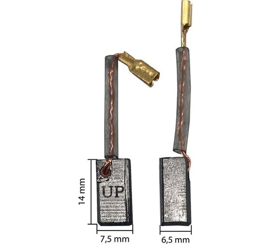 Щетка графитовая для HITACHI (аналог 999005 / 999067) 6.5x7.5x14 мм UNITED PARTS 90-0895