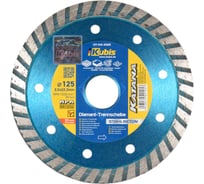 Диск алмазный отрезной TURBO STAHLBETON 125х22.2 мм, 2.2х10 мм KATANA KUBIS 07-04-2125