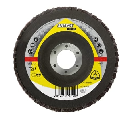 Круг шлифовальный лепестковый тарельчатый выпуклый (125х22 мм; Р80) KLINGSPOR 322818