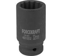 Головка ударная глубокая 32 мм, 3/4"DR, 12-гранная Forcekraft FK-46810032(58425)