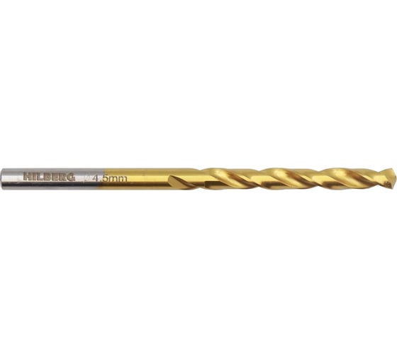 Сверло по металлу 4.5x80(47) мм Cobalt 5% TOP Hilberg CO045 1