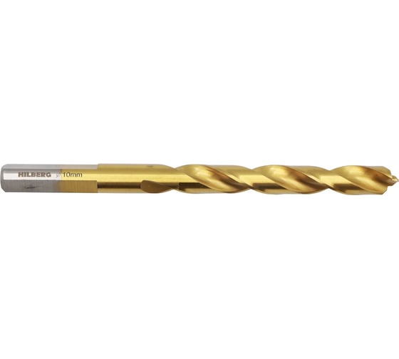 Сверло по металлу 10.0x133(87) мм Cobalt 5% TOP Hilberg CO100 1