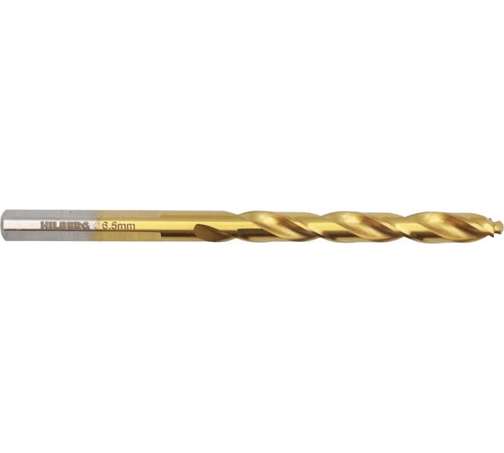 Сверло по металлу 6.5x101(63) мм Cobalt 5% TOP Hilberg CO065