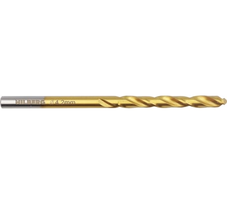 Сверло кобальтовое по металлу Hilberg 4.2x75(43) мм Cobalt TOP, CO042
