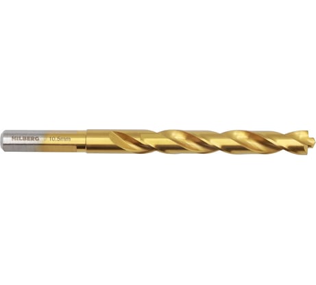 Сверло по металлу 10.5x133(87) мм Cobalt 5% TOP Hilberg CO105