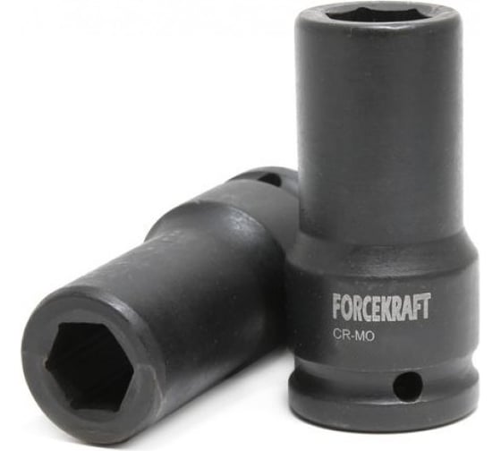 Головка ударная глубокая 22 мм, 3/4"DR, 6-гранная Forcekraft FK-46510022(19626)