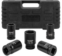 Набор головок ударных глубоких 1"DR, 6-гранные, 5 предметов (27-41 мм),в кейсе Forcekraft FK-8051-5MPB(58394)