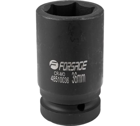 Головка ударная глубокая Forsage 36мм (6гр.), 1" F-48510036(7114)
