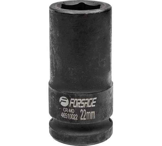 Головка ударная глубокая 22мм (6гр.), 3/4" Forsage F-46510022(6946)