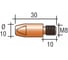 Наконечник токопроводящий для алюминия AL (Cu-E, М8x30, d-1.2 мм) для горелок MIG/MAG энаргит AL-M8-30-12 2
