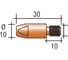 Наконечник токопроводящий для алюминия AL (Cu-E, М8x30, d-0.8 мм) для горелок MIG/MAG энаргит AL-M8-30-08 4