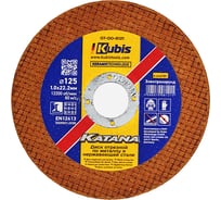 Диск отрезной по металлу и нержавеющей стали 125х1.2х22 мм, Ceramic 10x KATANA KUBIS 07-00-8122