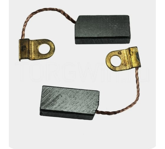 Угольные щетки для эл-инст. YG-123, REBIR IE-5107, IE-5708, клемма, 6х10х20 мм, 10 шт TORGWIN T416585